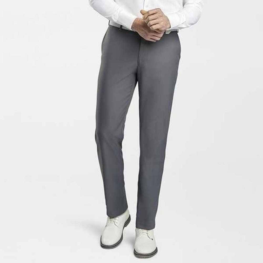 Peter Millar Durham Pant Mens Actual 36x28 Dark Gray High Drape Performance Golf